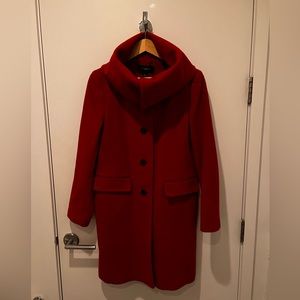 Ann Taylor Funnel Neck Wool Coat